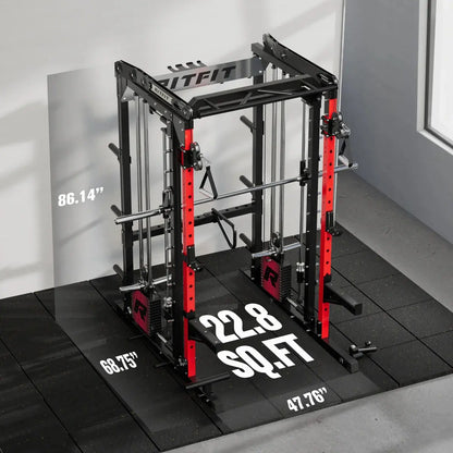 Ritfit M2 Multi-Functional Modular Home Gym Smith Machine Tailored to All Fitness Levels