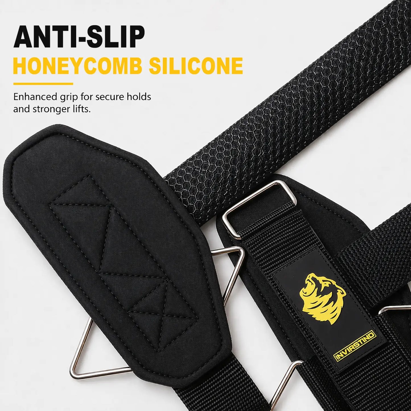 Anti-Slip Lifting Straps for Weightlifting – Heavy-Duty Gym Wrist Wraps with Silicone Grip, 5Mm Padding for Deadlifts, Powerlifting, Pull-Ups, Strength Training