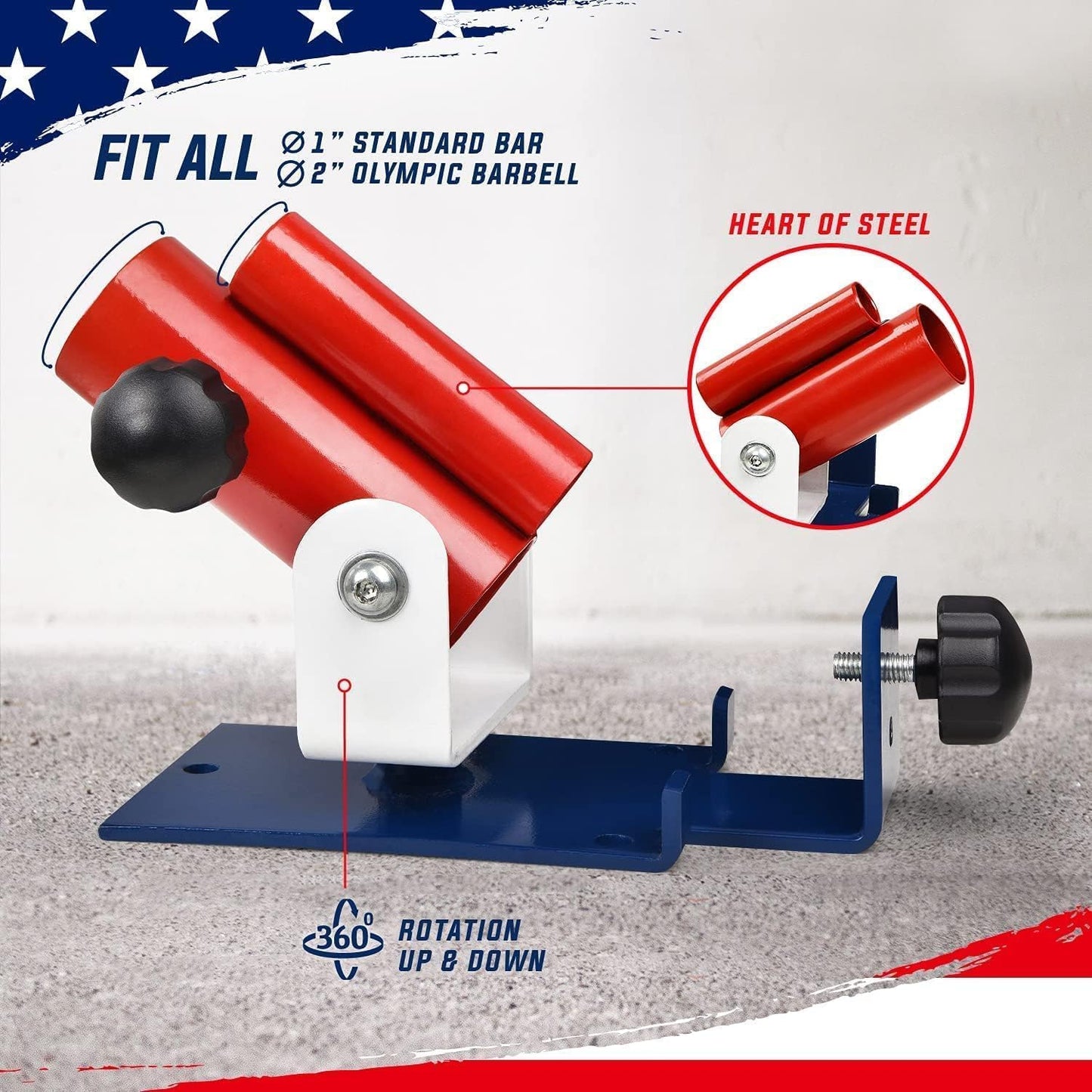 Exercise Machine Adjustable T Bar Row Attachment, D Row Handle/Landmine Handle Attachment with Textured Rubber Handles