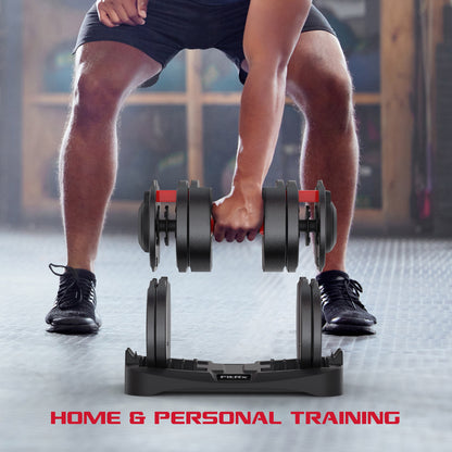 Smartbell XL, 90Lb Adjustable Dumbbell Set with Quick-Select Weights for Home Gym