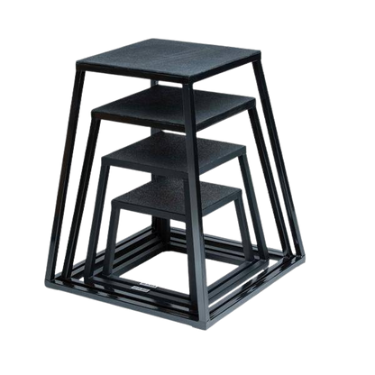 Steel Plyo Boxes – Heavy-Duty Plyometric Jump Platforms with Anti-Slip Rubber Top – Available in 12", 18", and 24" Heights – Stackable, Stable, Built for Strength and Conditioning